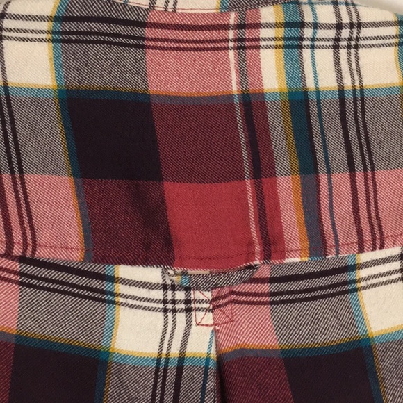 American Eagle Boyfriend plaid flannel XS 🦅 - Picture 6 of 8